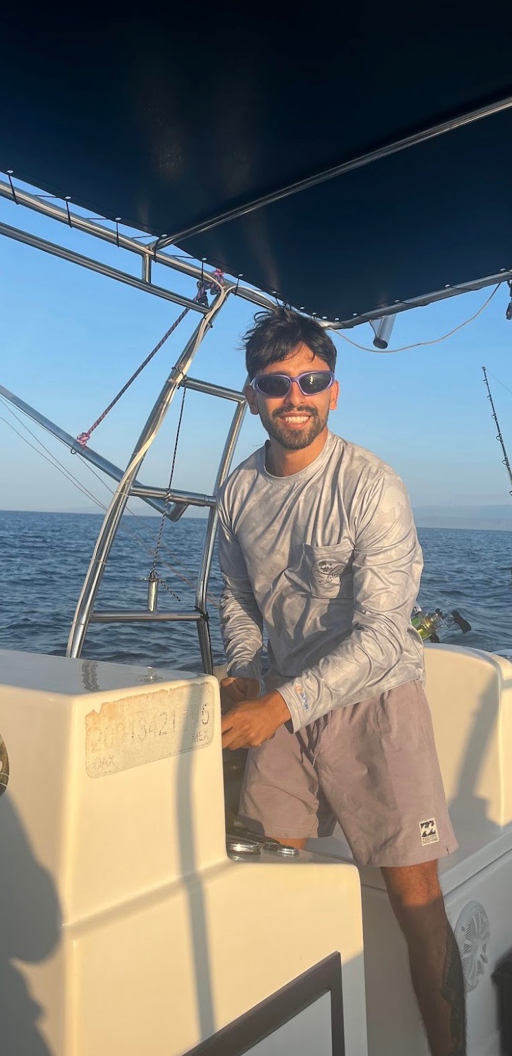 Nico on a Boat